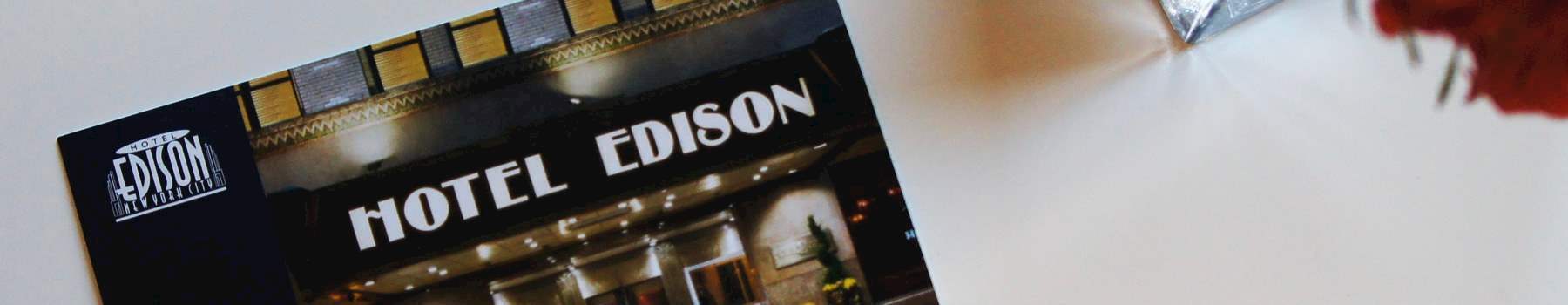 Email offer of Hotel Edison Newyork