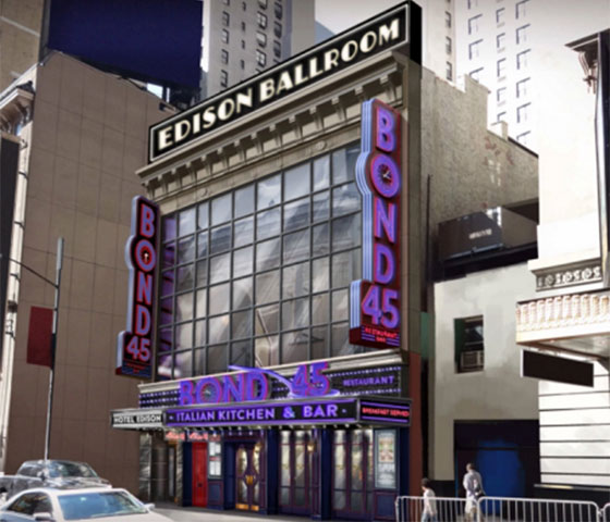 Bond 45 moving to Hotel Edison in 2016