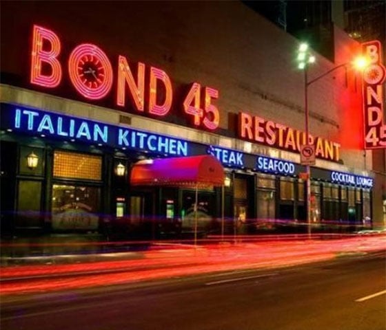 Theatre Favorite Bond 45 Restaurant Relocating To Hotel Edison